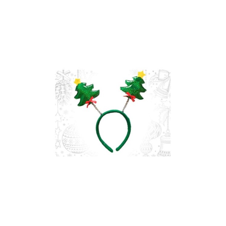 Diadema Árboles Verdes | Accesorio divertido para Navidad