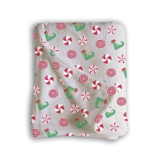 Manta Microfibra Elfo 1.25x150 cm | Suave y cálida para Navidad