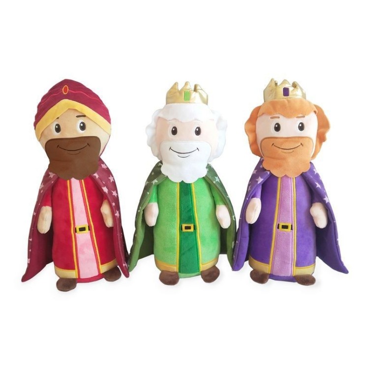 Peluche Reyes Magos 35 cm | 3 modelos grandes y suaves