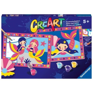 Puzzle para Colorear Creart Serie Junior Sirena | Actividad creativa para niños