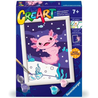 Puzzle para Colorear Axolote | Actividad creativa para niños