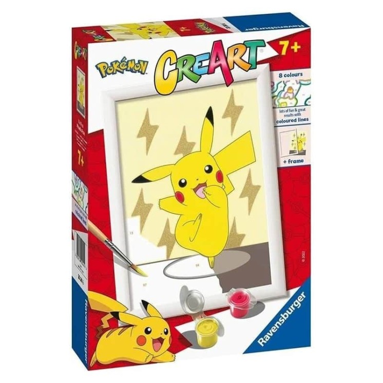 Puzzle para Colorear Pokémon Creart | Actividad creativa para niños
