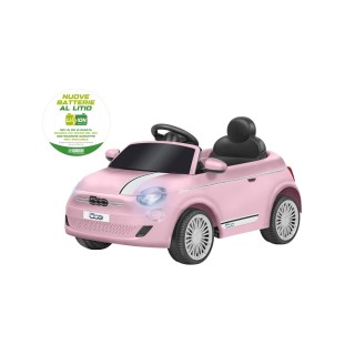 Fiat 500E Coche Eléctrico Infantil Rosa 12,6V | Con Bluetooth y Batería Li-Ion