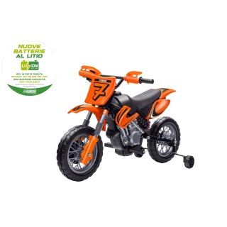 Moto Cross 12V Infantil Naranja | Batería Li-Ion 4,5Ah con Bluetooth