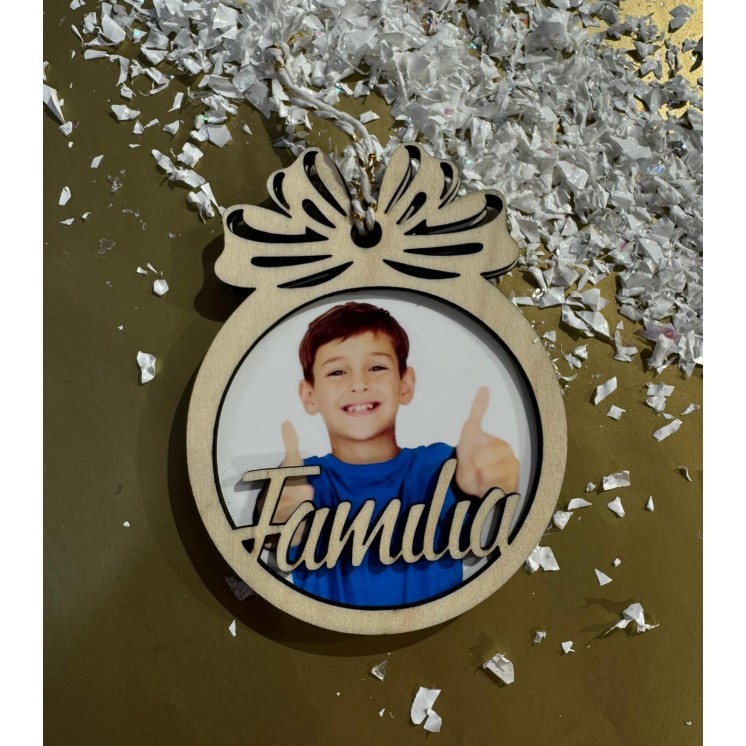 Bola de Madera Personalizada Fotografía | Regalo y Decoración Única