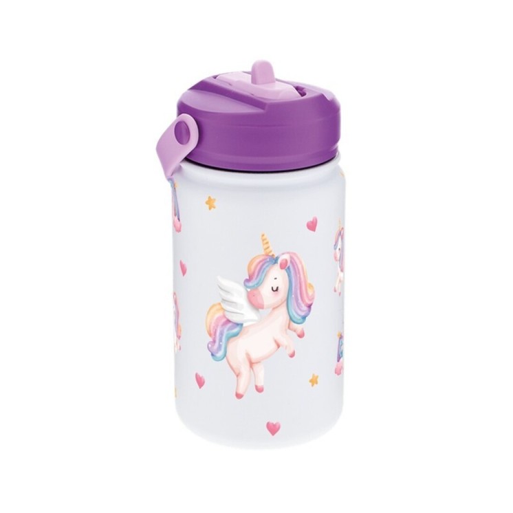 Botella Térmica Infantil 330ml Ice Purple | Flying Unicorn
