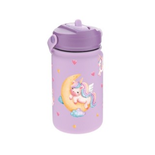 Botella Térmica Infantil 330ml Lilac | Moon Unicorn