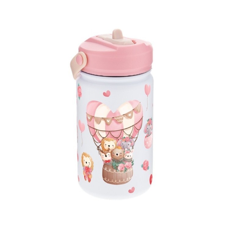 Botella Térmica Infantil 330ml Ice Pink | Balloon Lovely Travellers