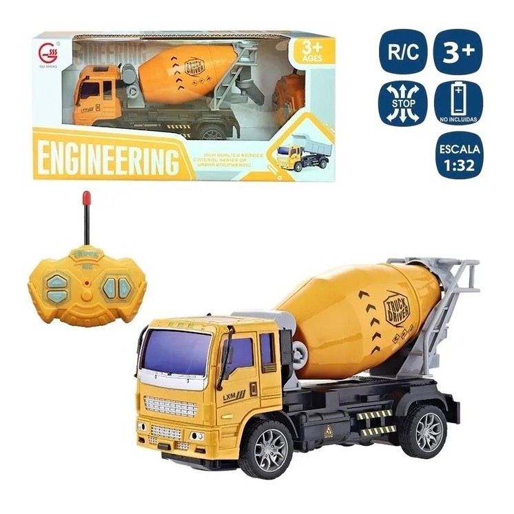 R/C Camión Hormigonera 20,8x8x11 cm | Juguete Vehículo