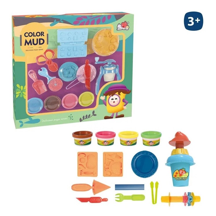 Set 4 Botes de Plastilina con Accesorios | Juego Creativo Infantil