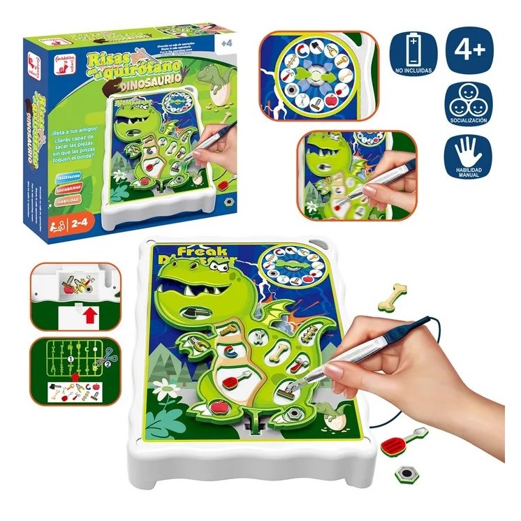 Juego Doctor Dino Eléctrico 18x3,5x25 cm | Juguete Médico Infantil