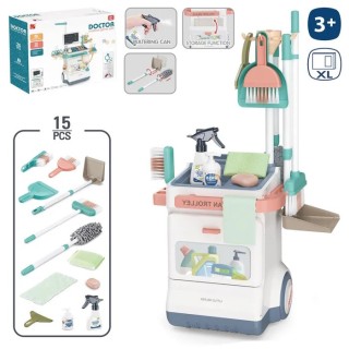 Carro de Limpieza Infantil 33,5x31x71 cm | Juego de Rol Carro de Limpieza Infantil 33,5x31x71 cm | Juego de Rol