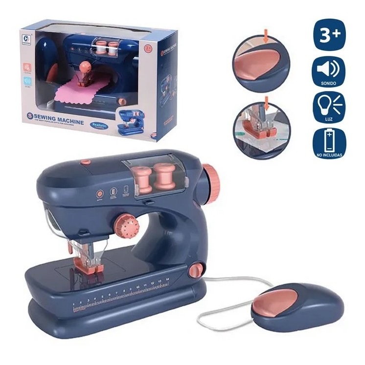 Máquina de Coser Eléctrica Infantil 20x8,5x15,5 cm | Juguete de Hogar Máquina de Coser Eléctrica Infantil 20x8,5x15,5 cm | Juguete de Hogar