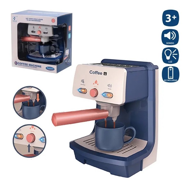 Cafetera Exprés Eléctrica Infantil 18x11,5x13 cm | Juguete de Cocina
