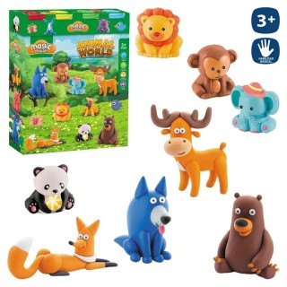 Set 4 Botes Plastilina Animal Selva | Juego Creativo Infantil