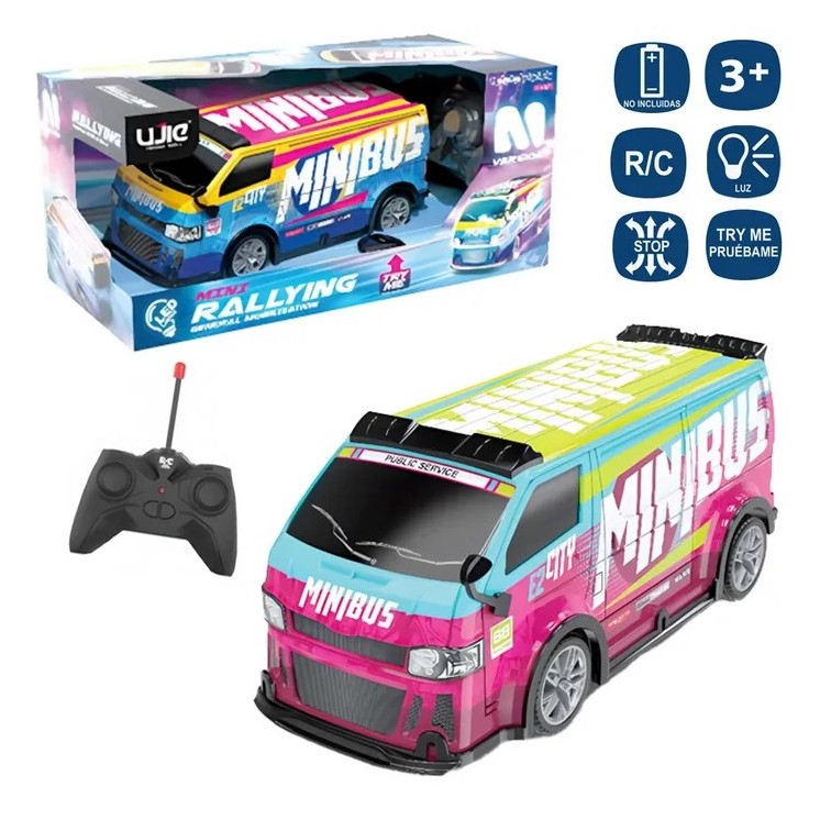 Camión Rally R/C 7F con Luz Interna 21x8x8 cm 2 Colores | Juguete Vehículo Camión Rally R/C 7F con Luz Interna 21x8x8 cm 2 Colores | Juguete Vehículo
