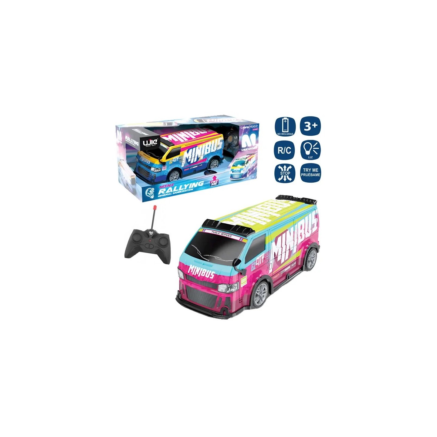 Camión Rally R/C 7F con Luz Interna 21x8x8 cm 2 Colores | Juguete Vehículo Camión Rally R/C 7F con Luz Interna 21x8x8 cm 2 Colores | Juguete Vehículo