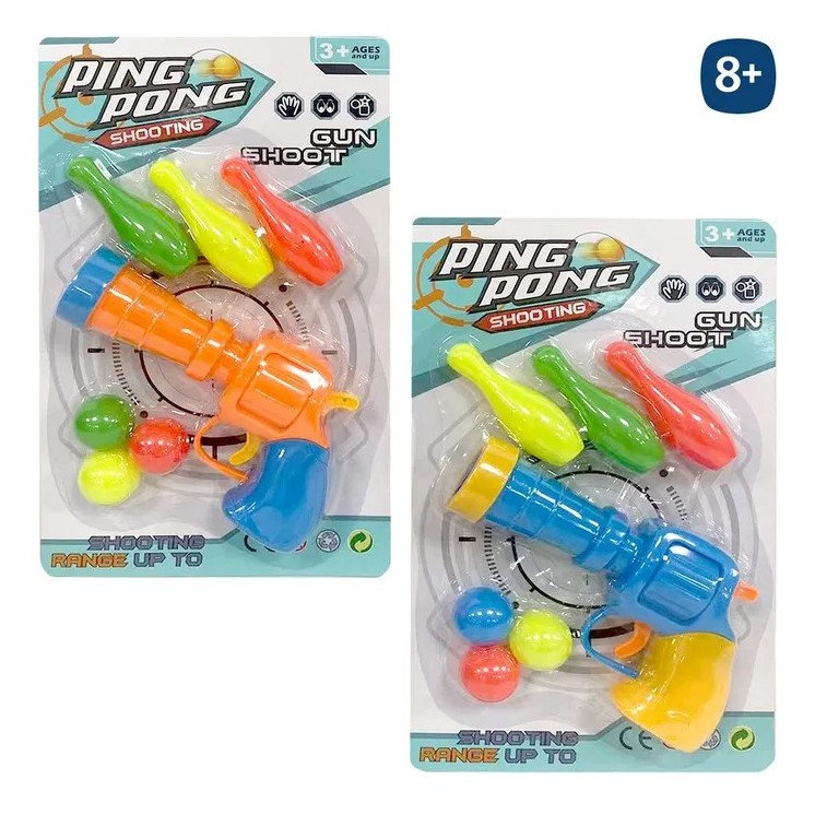 Pistola Lanzabolas 17 cm 2 Colores | Juguete de Acción Infantil