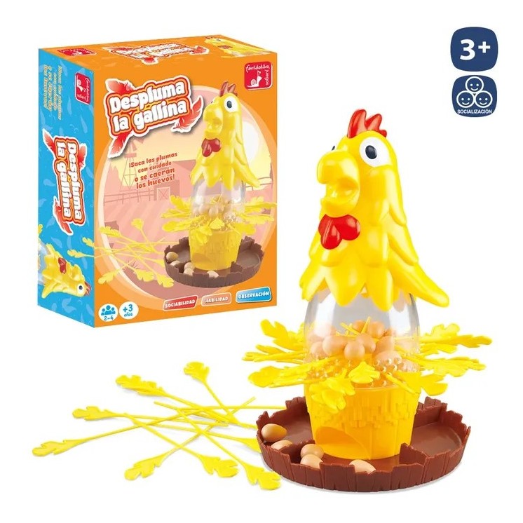 Juego Despluma la Gallina | Juego de Destrezas Infantil