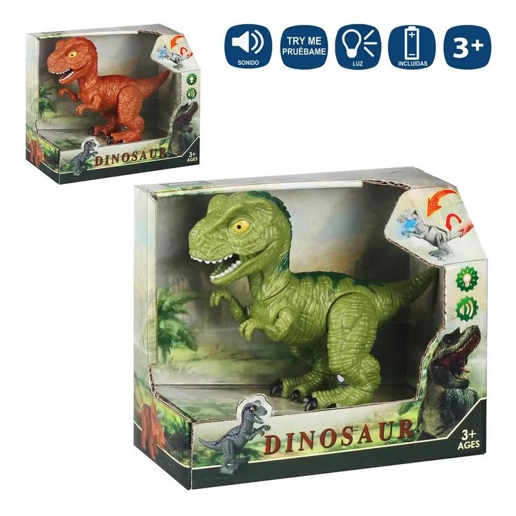 Dinosaurio Articulado 19 cm 2 Colores | Juguete Infantil
