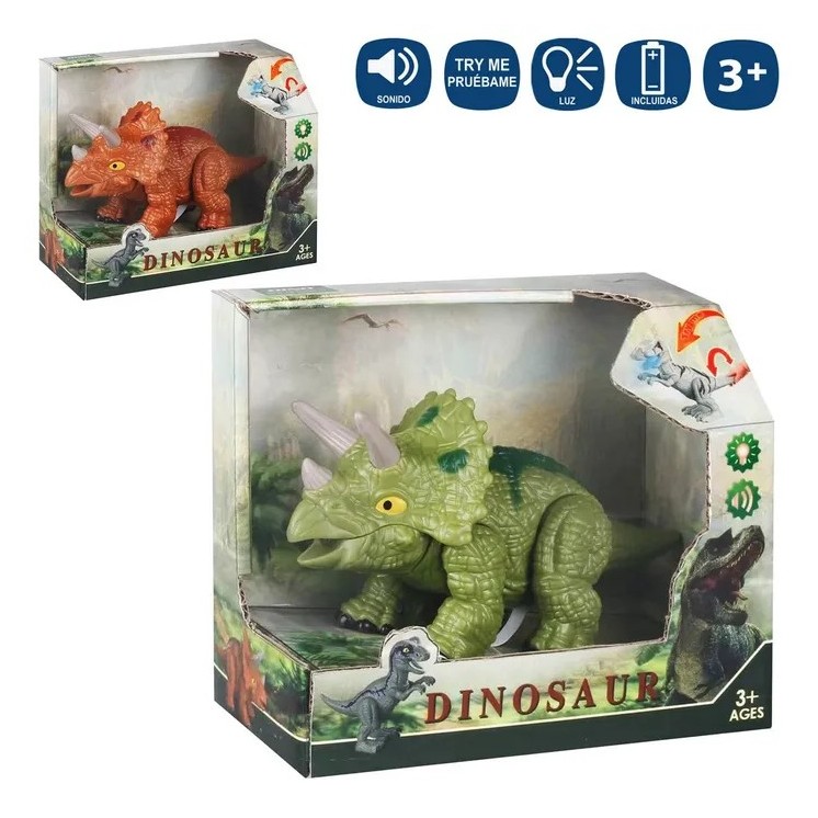 Dinosaurio Articulado 19 cm 2 Colores | Juguete Infantil
