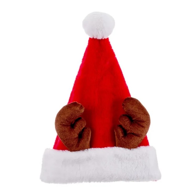 Gorro Papá Noel Tejido 31x49 cm | Accesorio Navideño