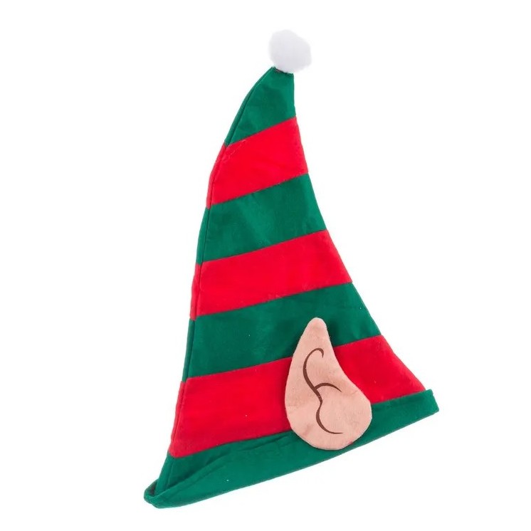 Gorro Elfo Poliéster 42x35 cm | Accesorio Navideño