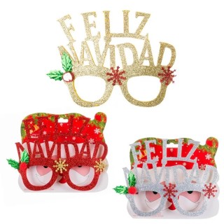 Gafas Feliz Navidad PP 13x16 cm | Accesorio Festivo Navideño