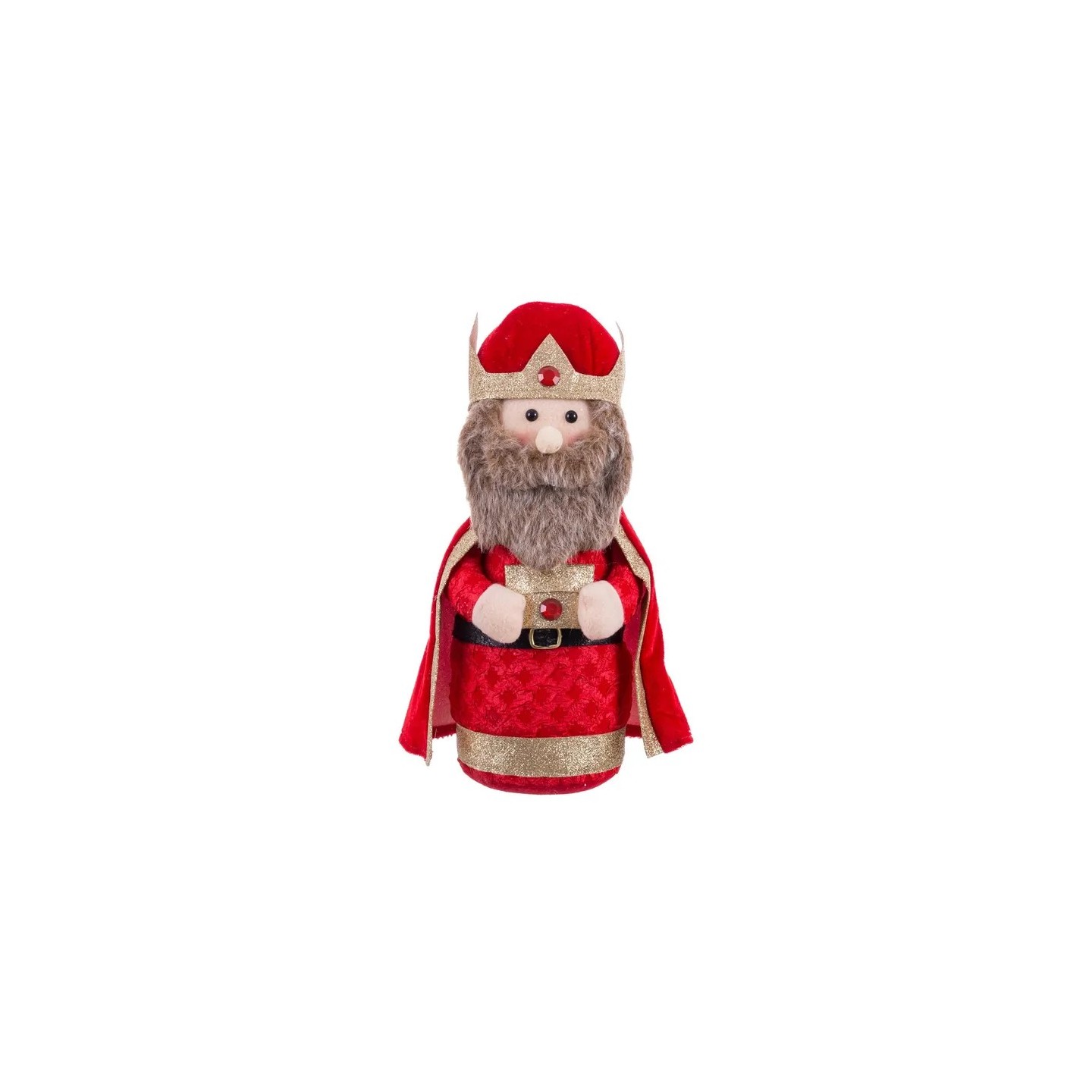 Rey Poliéster rojo 13x10x31 cm | Figura Pesebre Navideño Rey Poliéster rojo 13x10x31 cm | Figura Pesebre Navideño