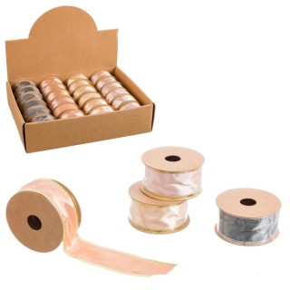Rollo Cinta Poliéster 4 Modelos 270x3,8 cm | Empaquetado Navideño