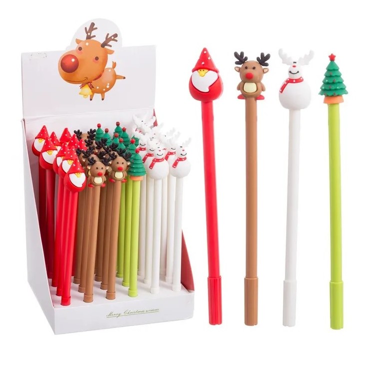 Bolígrafo Figuras ABS-PVC 4 Modelos 2,5x2x20 cm | Detalle Navideño
