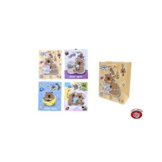Bolsa de Papel 3D Capybara M – Diseño Infantil Divertido