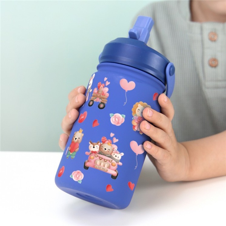 Botella Térmica Infantil 330ml Dark Blue Lovely Travellers | Globos al Aire Tenerife