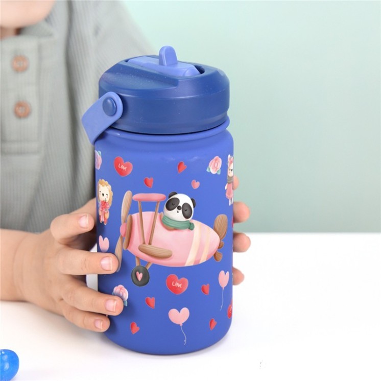 Botella Térmica Infantil 330ml Dark Blue Lovely Travellers | Globos al Aire Tenerife
