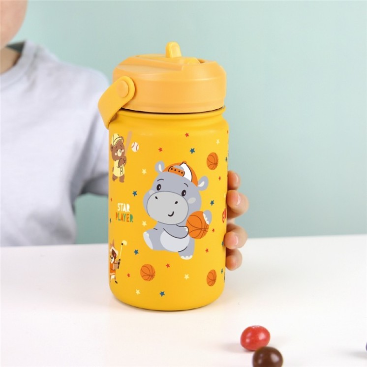 Botella Térmica 330 ml Mustard Basketball | Globos al Aire Tenerife