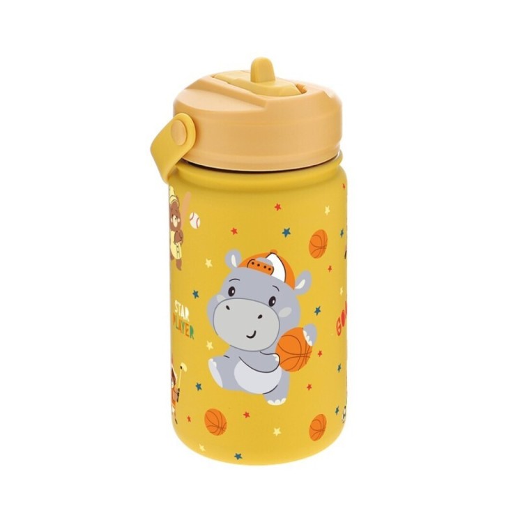 Botella Térmica 330 ml Mustard Basketball | Globos al Aire Tenerife