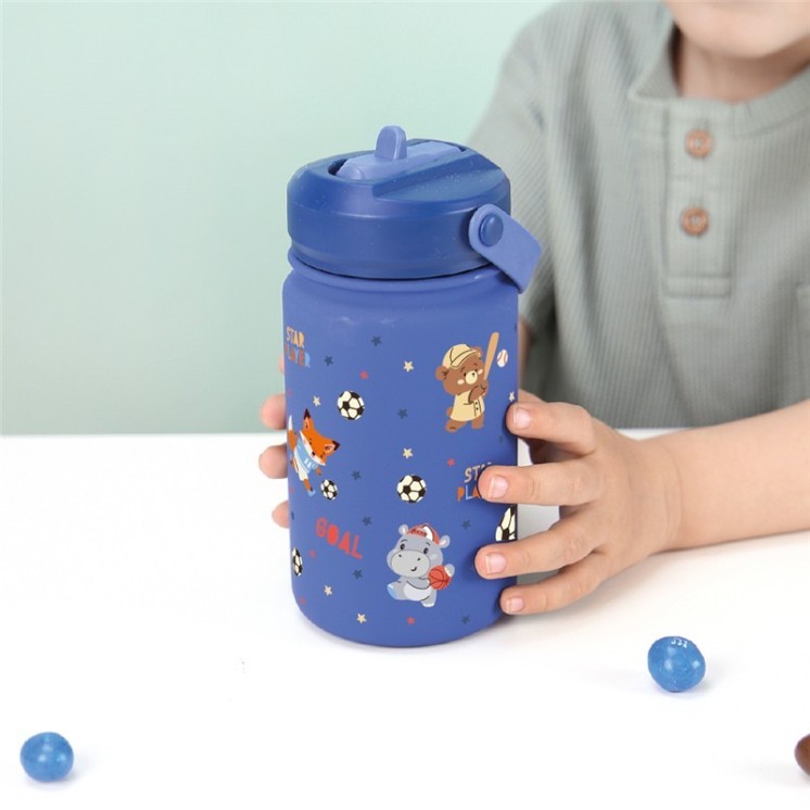 Botella Térmica 330 ml Dark Blue Football | Globos al Aire Tenerife