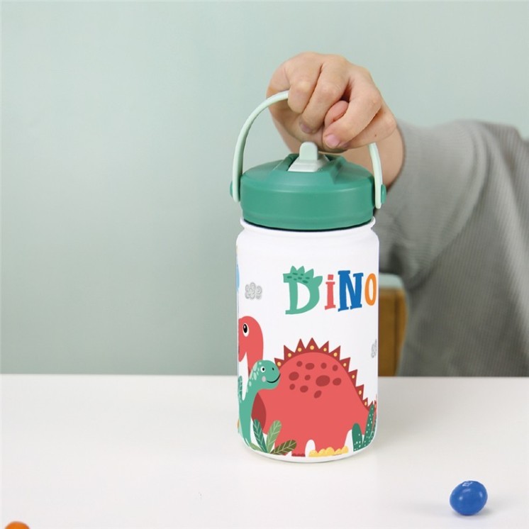 Botella Térmica 330 ml Ice Green Dino Land | Globos al Aire Tenerife