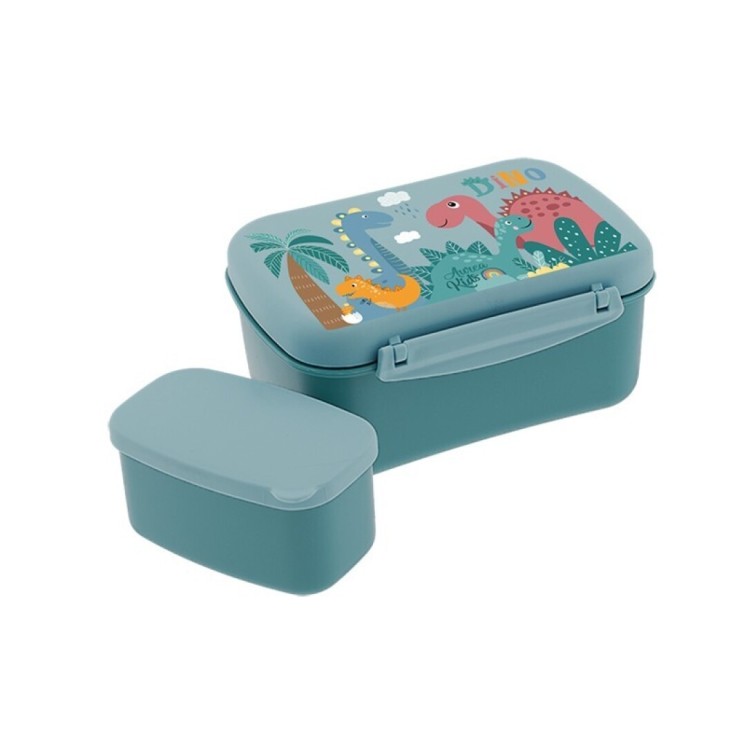 Tupper Hermético 900 ml Emerald Dino Land | Globos al Aire Tenerife