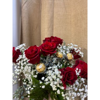Ramo de 7 Rosas Rojas para San Valentín | Regalos con Amor