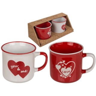 Taza 330 ml “Love” & “You & Me” – Regalo San Valentín