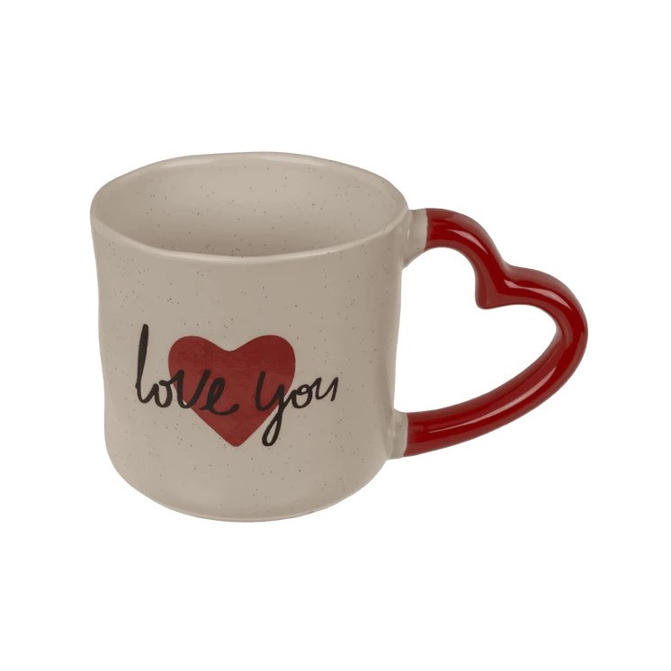 Taza con Asa en Forma de Corazón – 2 Modelos | Regalo San Valentín
