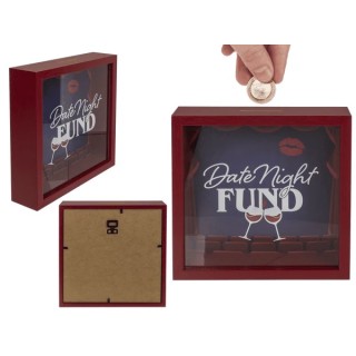 Hucha de Madera “Date Night Fund” – Regalo Romántico San Valentín