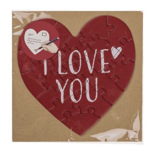 Tarjeta Regalo Corazón Puzzle – Original y Divertida