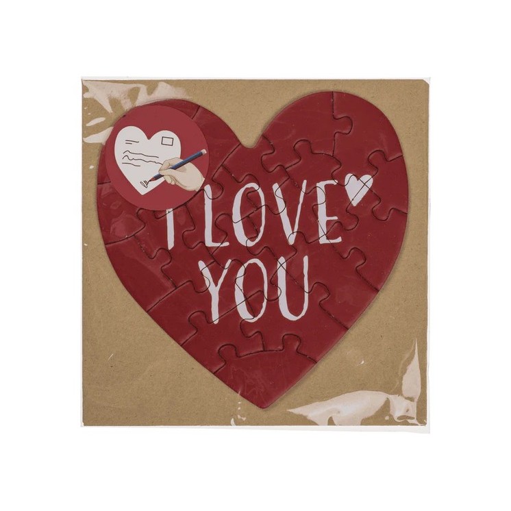 Tarjeta Regalo Corazón Puzzle – Original y Divertida