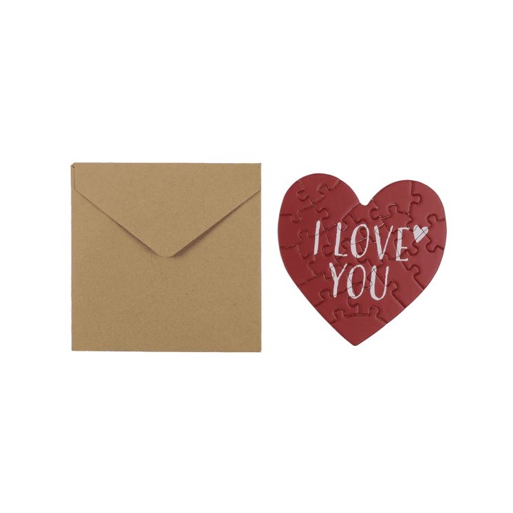 Tarjeta Regalo Corazón Puzzle – Original y Divertida