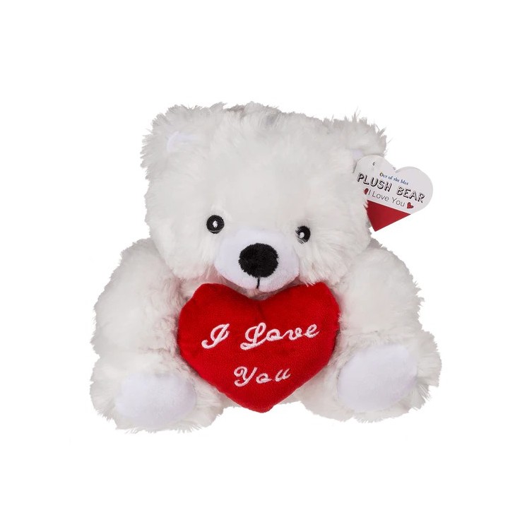 Oso de Peluche con Corazón Rojo “I Love You” – Regalo Romántico