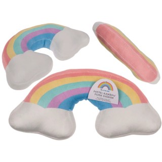 Cojín Arcoíris de Felpa Pastel 28x16 cm – Decoración y Regalo