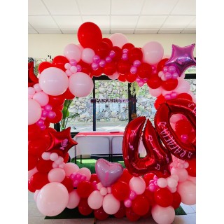 Aro Gigante con Globos Orgánicos para San Valentín | Decoración Romántica 14 de Febrero
