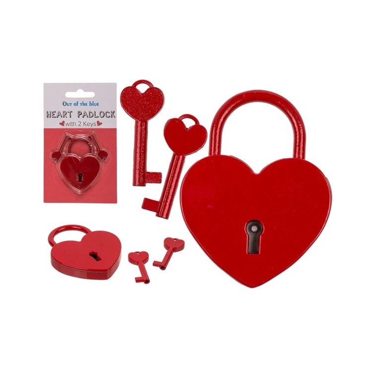 Candado del Amor de Metal con 2 Llaves – Símbolo de Amor Eterno